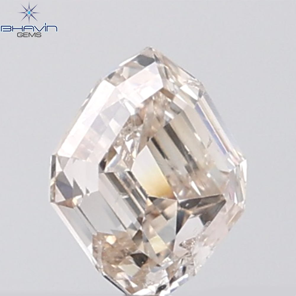 1.01 CT Geometric Diamond Natural Brown Color SI Clarity (6.81 MM)