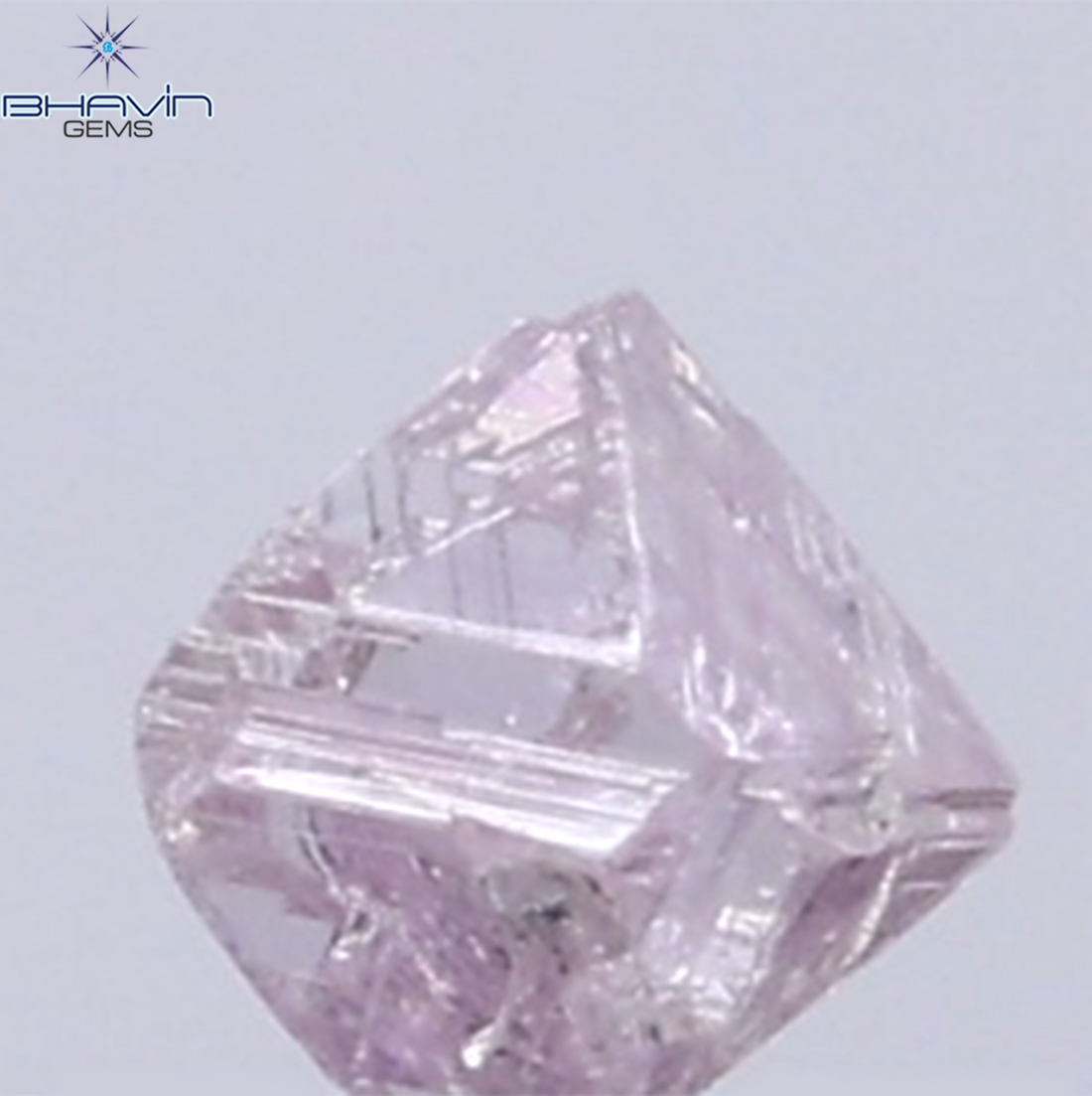 0.18 CT Natural Rough Diamond Pink Color Clarity I1 (3.08 MM)