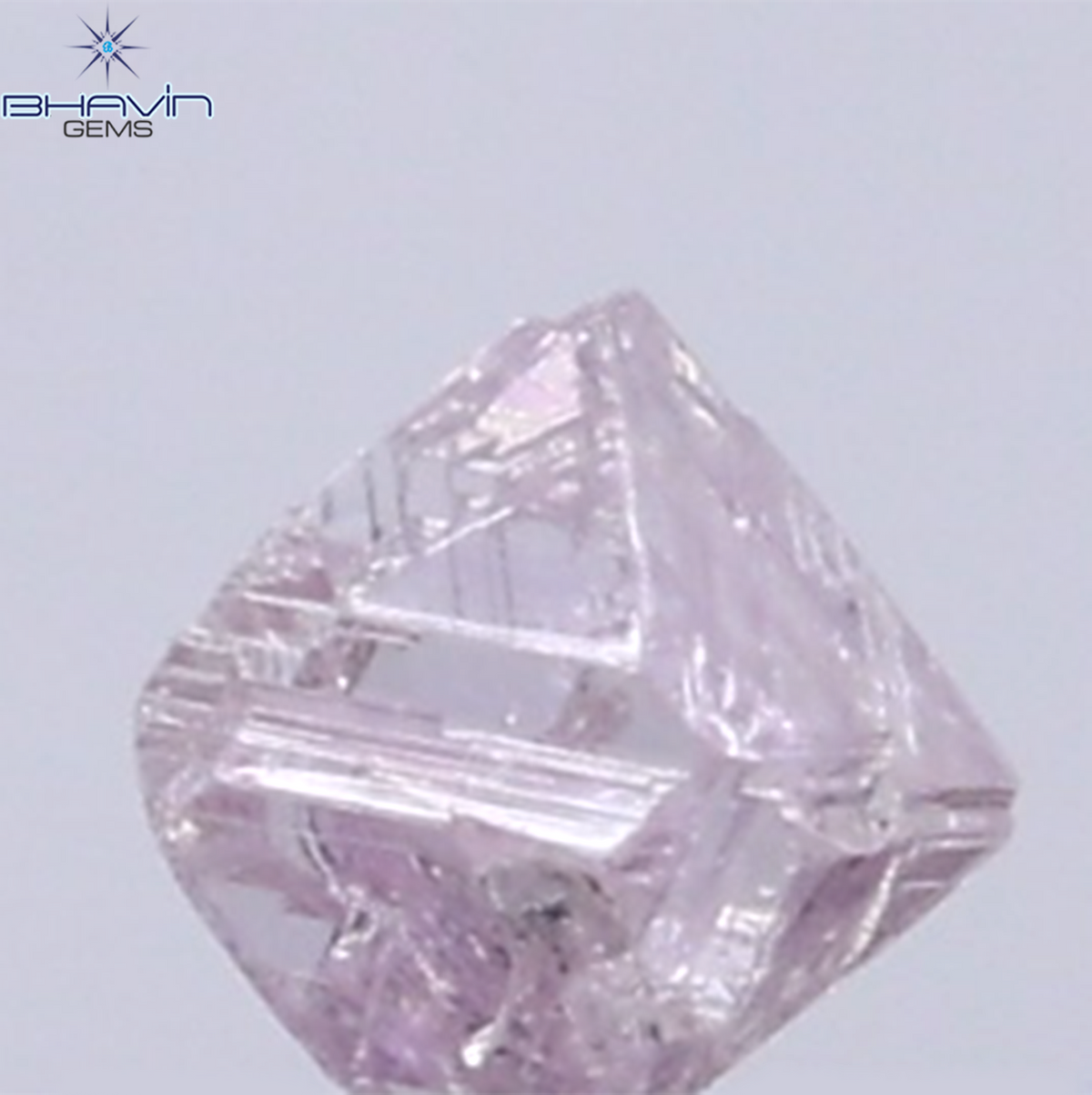 0.18 CT Natural Rough Diamond Pink Color Clarity I1 (3.08 MM)