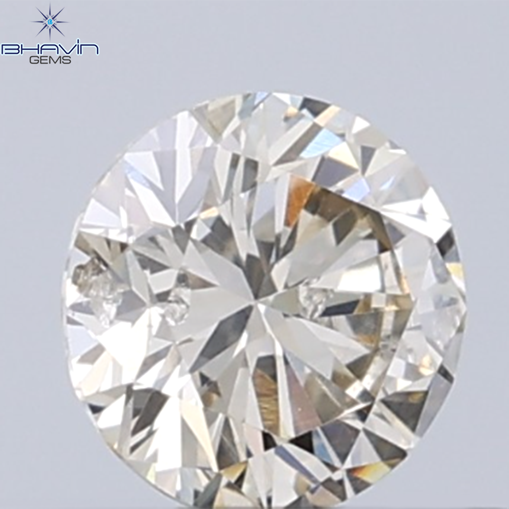 0.18 CT ラウンド ローズ カット シェイプ 天然ダイヤモンド ピンク色 I2 クラリティ (3.86 MM)