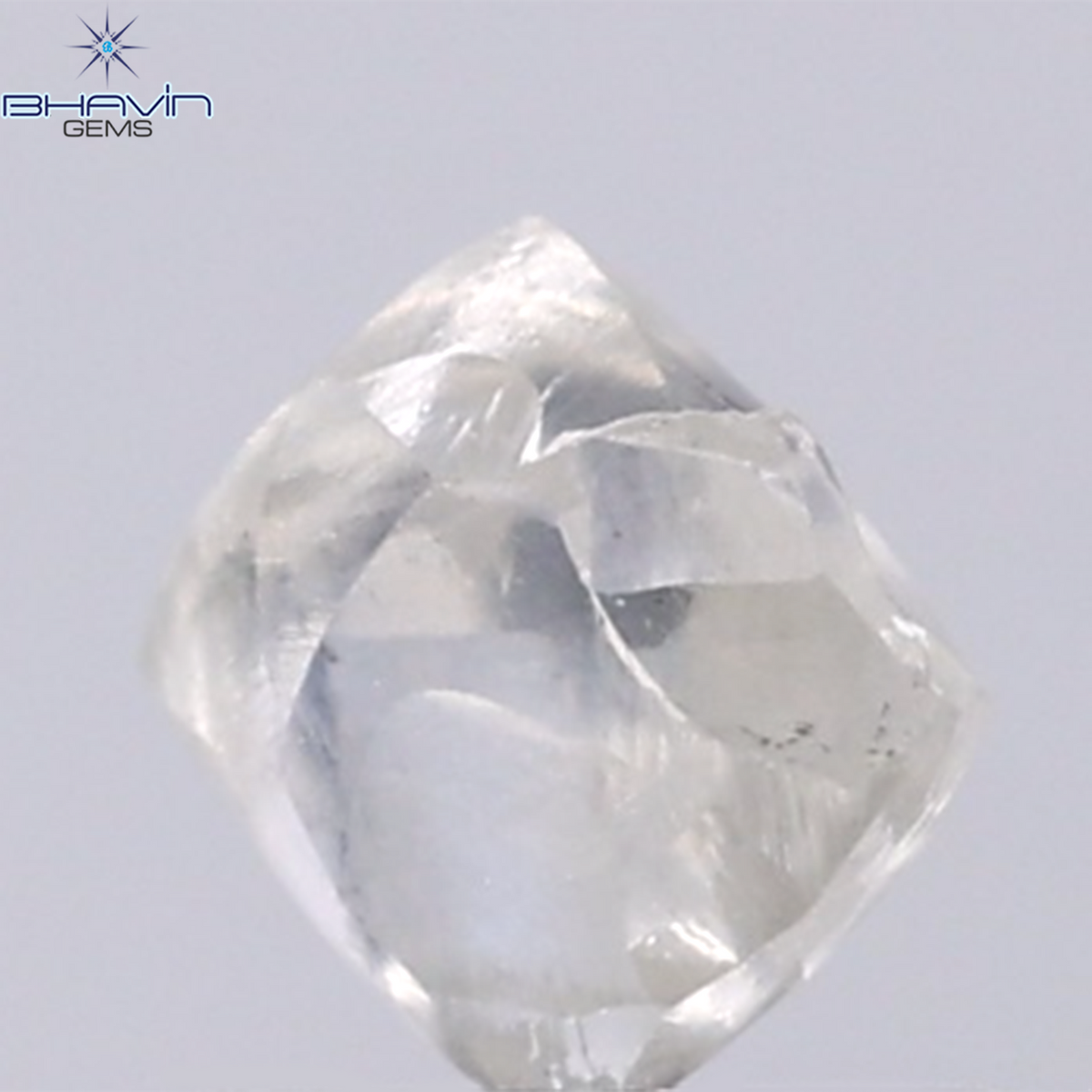 0.98 CT Natural Rough Diamond White Color Clarity VS (5.87 MM)