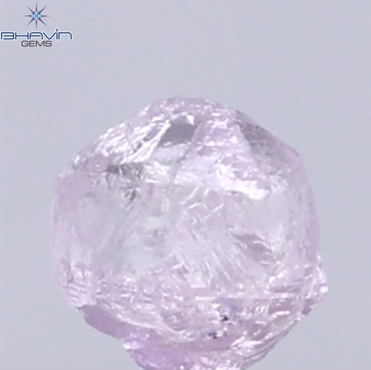 0.30 CT Natural Rough Diamond Pink Color Clarity VS (3.62 MM)