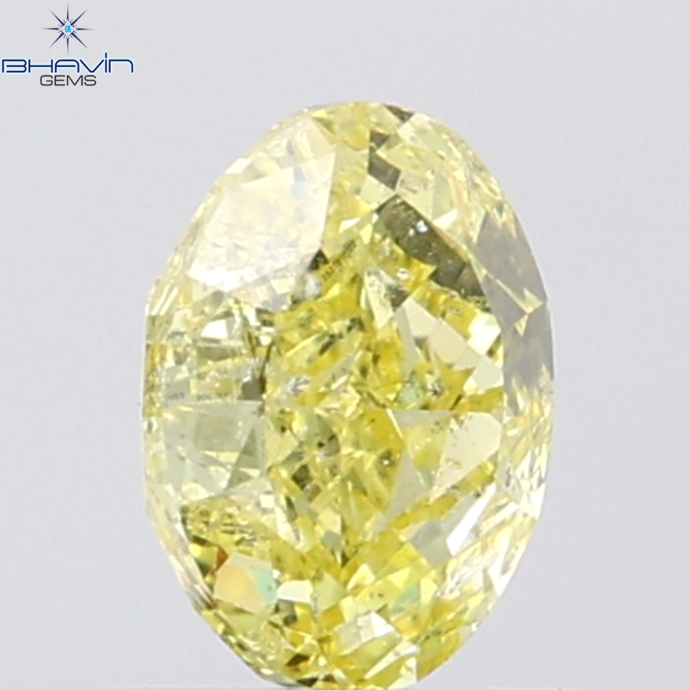 GIA認定 1.27 CT クッションダイヤモンド イエローカラー 天然ダイヤモンド VS1 クラリティ (5.97 MM)