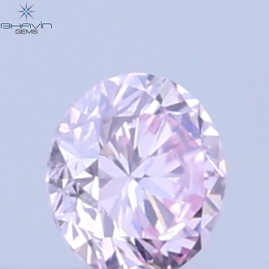 0.26 CT ラウンドシェイプ 天然ダイヤモンド ピンクカラー VS1 クラリティ (4.10 MM)