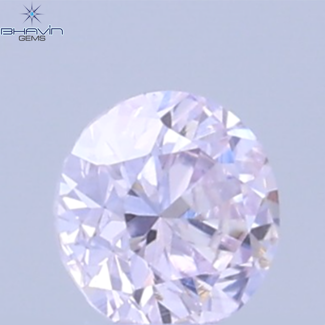 0.26 CT ラウンドシェイプ 天然ダイヤモンド ピンクカラー VS1 クラリティ (4.10 MM)