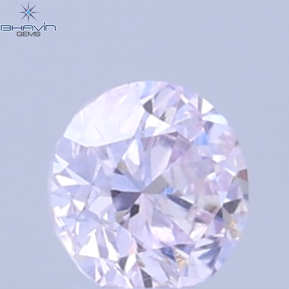 0.03 CT Natural Round Diamond Pink Color Clarity VS (1.9 MM)