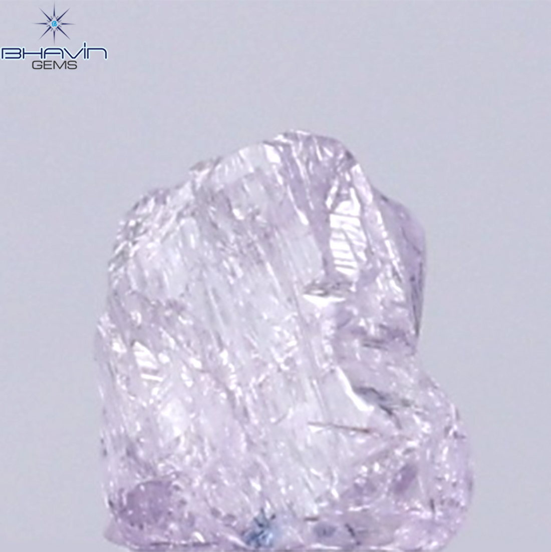0.36 CT Natural Rough Diamond Pink Color Clarity VS (4.48 MM)