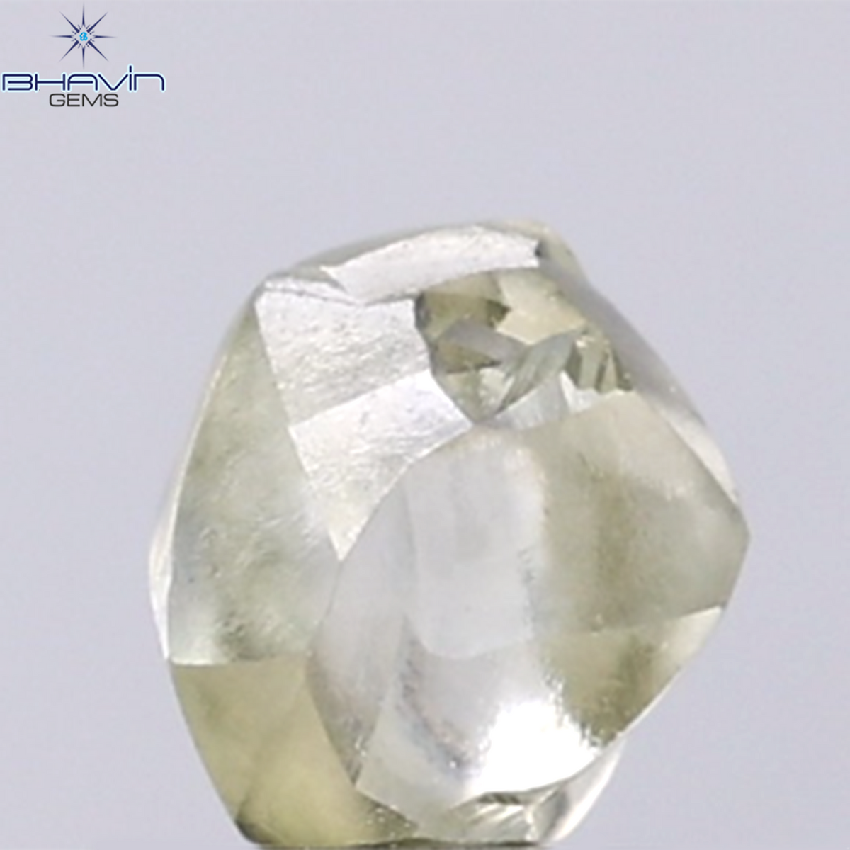 1.17 CT Natural Rough Diamond Green Color Clarity VS (6.24 MM)