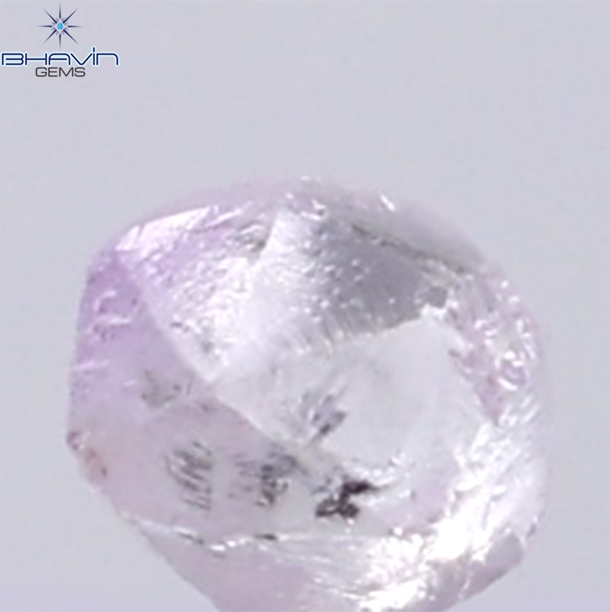 0.27 CT Natural Rough Diamond Pink Color Clarity SI (3.39 MM)