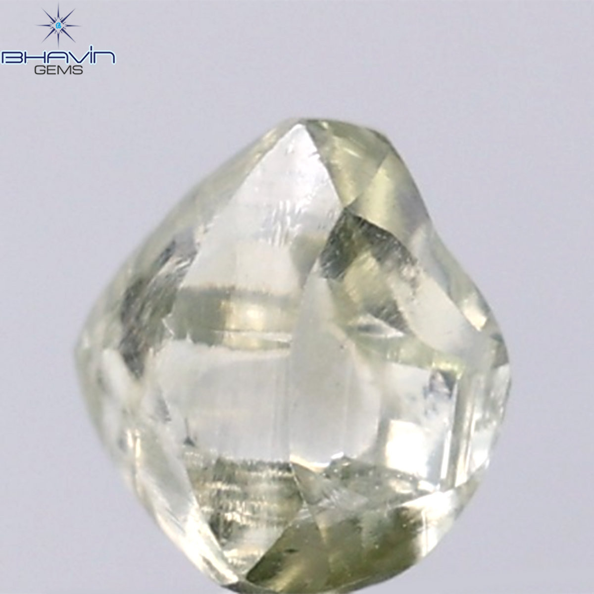 1.60 CT Natural Rough Diamond Green Color Clarity VS (6.83 MM)