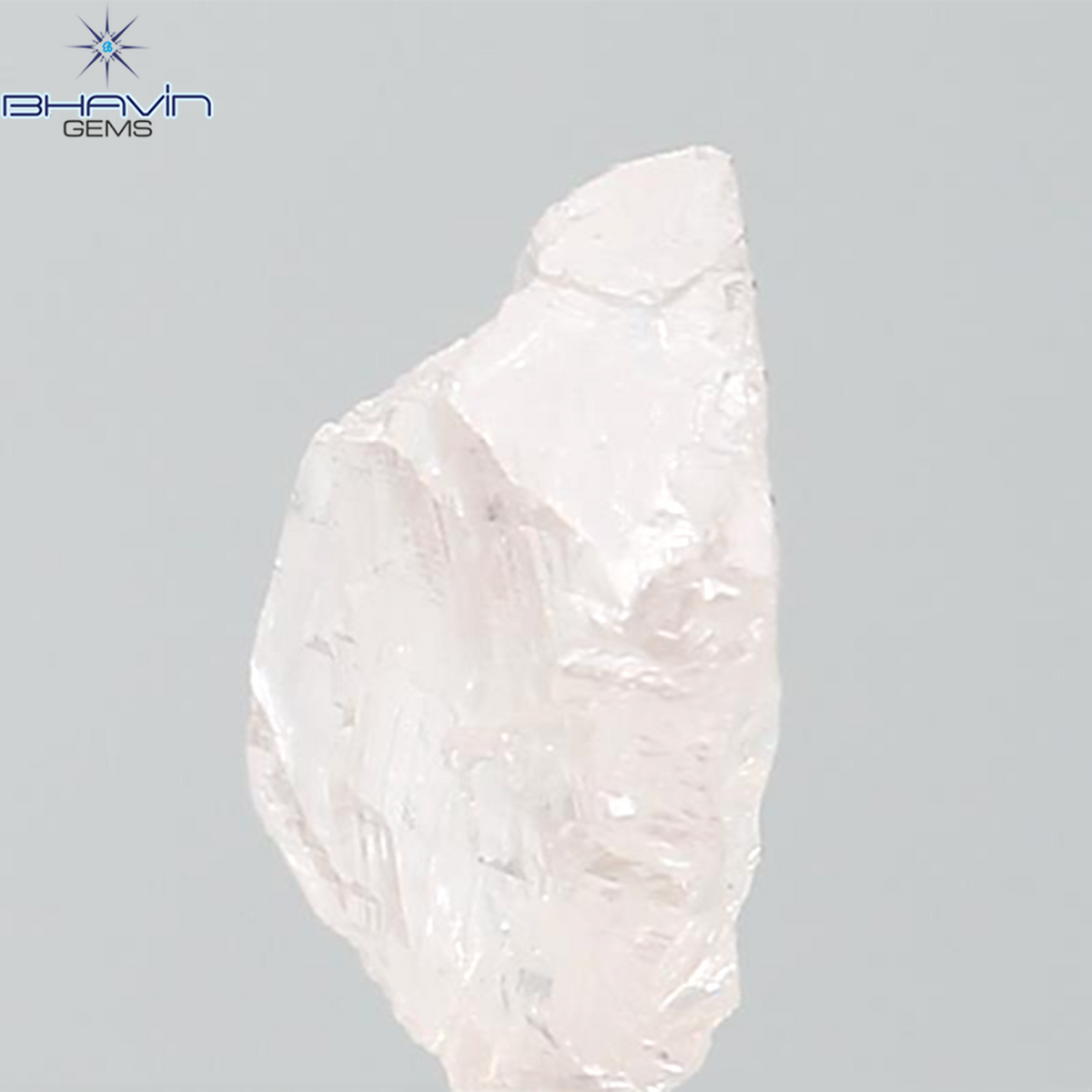 0.77 CT Natural Rough Diamond Pink Color Clarity VS (7.41 MM)