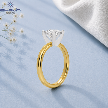 Lab Grown Heart Shape Diamond Solitaire Engagement Ring