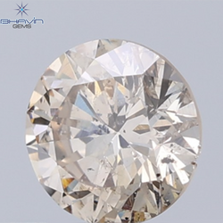 0.51 CT Natural Round Diamond Brown Color Clarity I1 (5.09 MM)