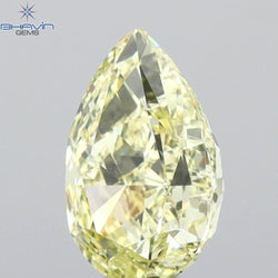 GIA認定 1.27 CT クッションダイヤモンド イエローカラー 天然ダイヤモンド VS1 クラリティ (5.97 MM)