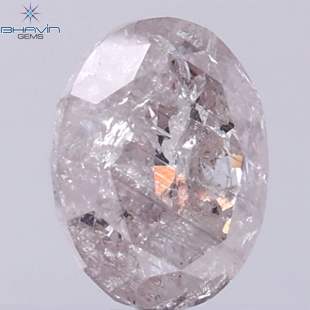 GIA認定 2.02 CT オーバルシェイプ 天然ダイヤモンド ピンクブラウンカラー (8.67 MM)