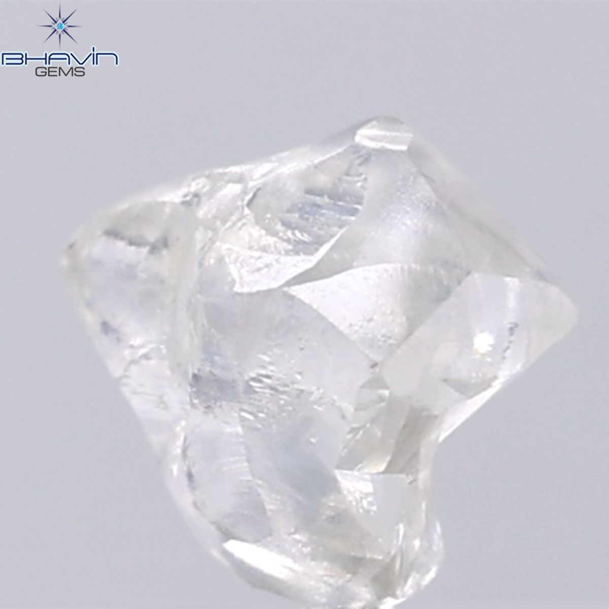 1.38 CT Natural Rough Diamond White Color Clarity VS (6.95 MM)