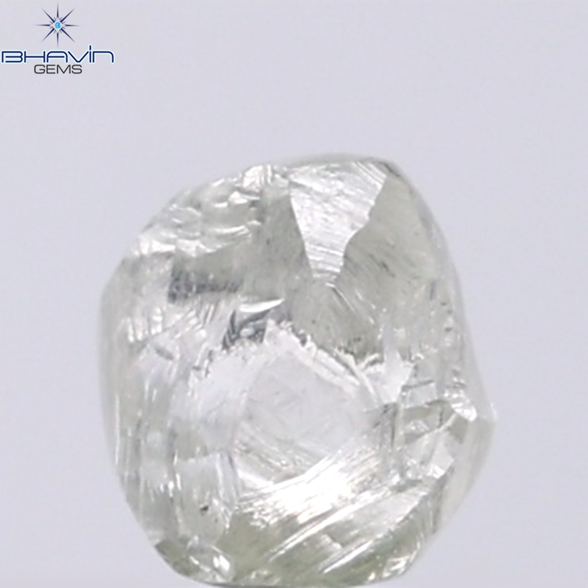 1.13 CT Natural Rough Diamond Green Color Clarity VS (5.60 MM)