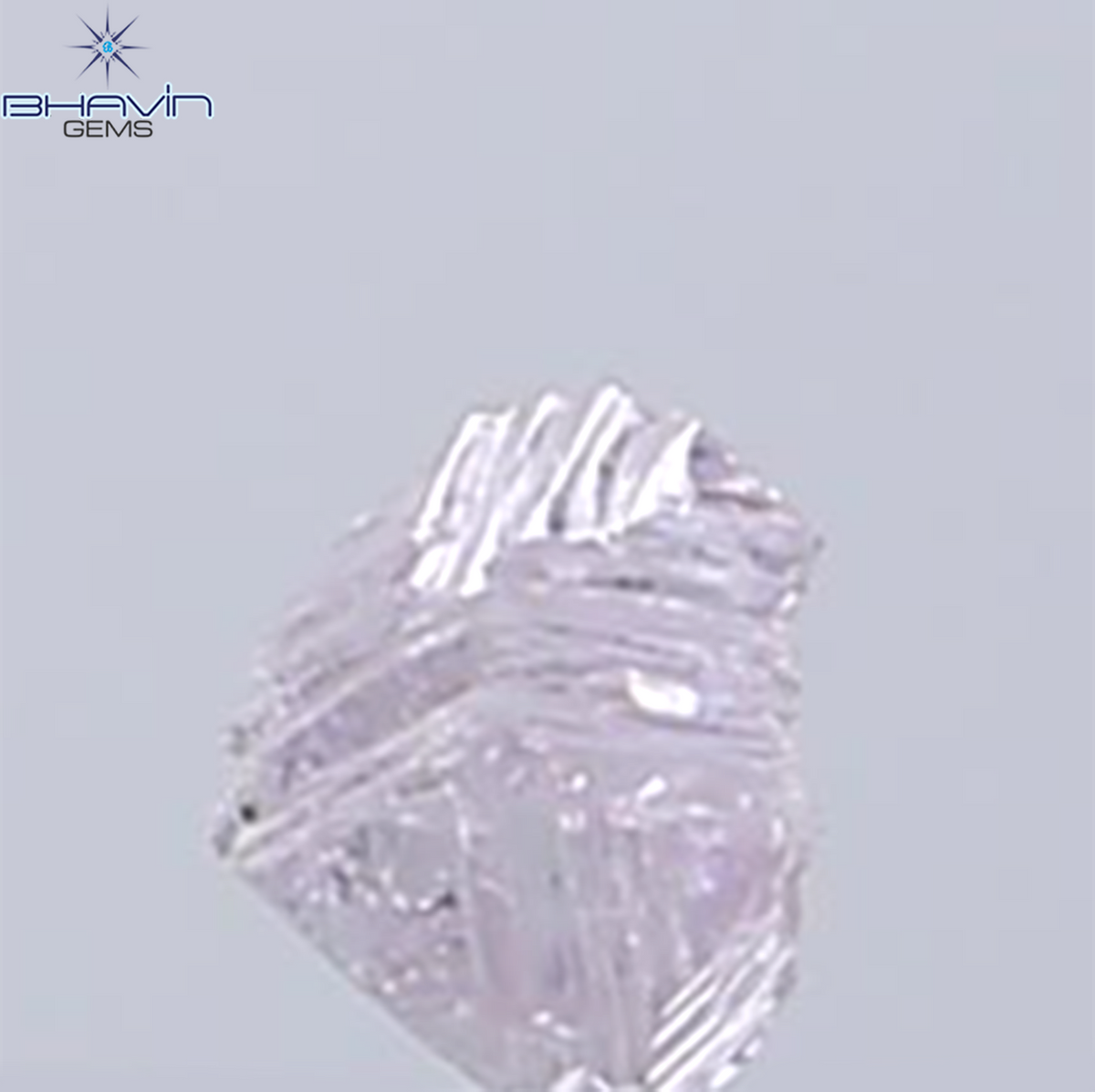0.18 CT Natural Rough Diamond Pink Color Clarity SI (3.42 MM)