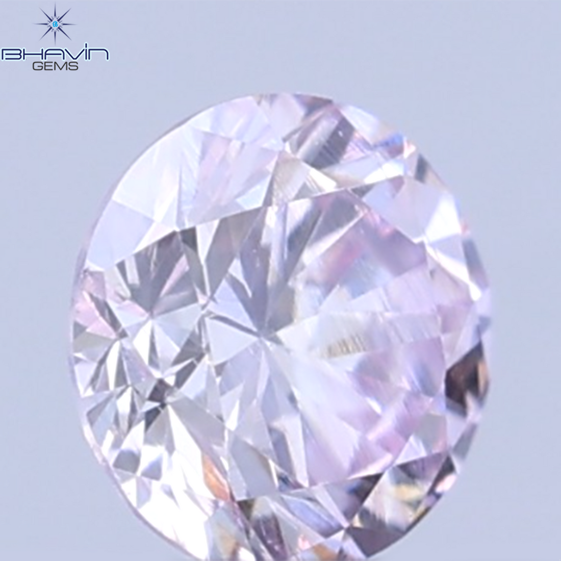 0.26 CT ラウンドシェイプ 天然ダイヤモンド ピンクカラー VS1 クラリティ (4.10 MM)