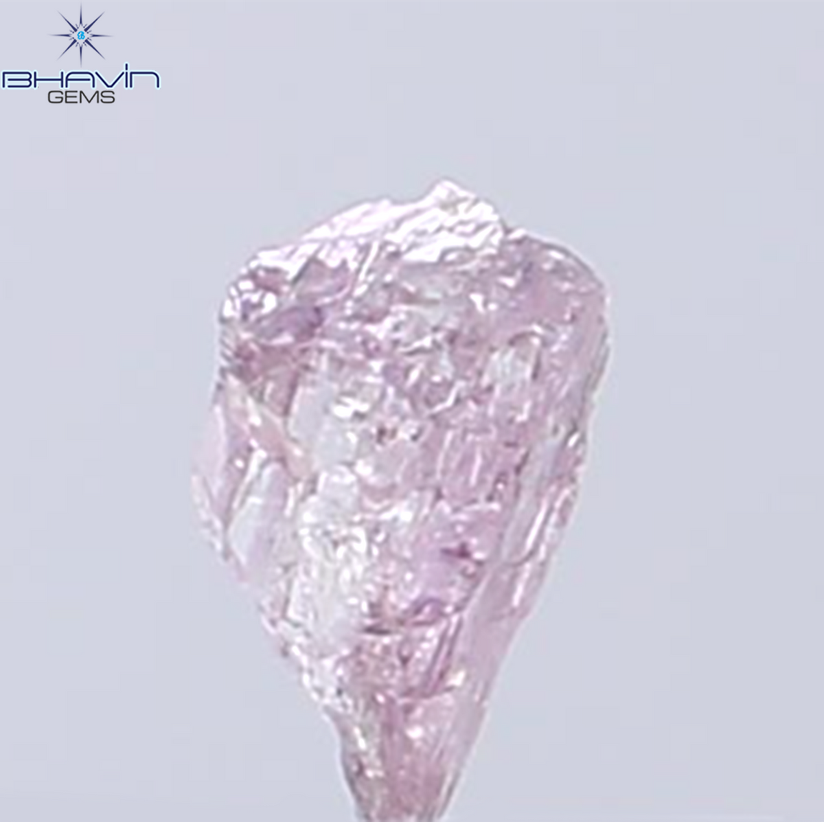 0.29 CT Natural Rough Diamond Pink Color Clarity VS (5.10 MM)