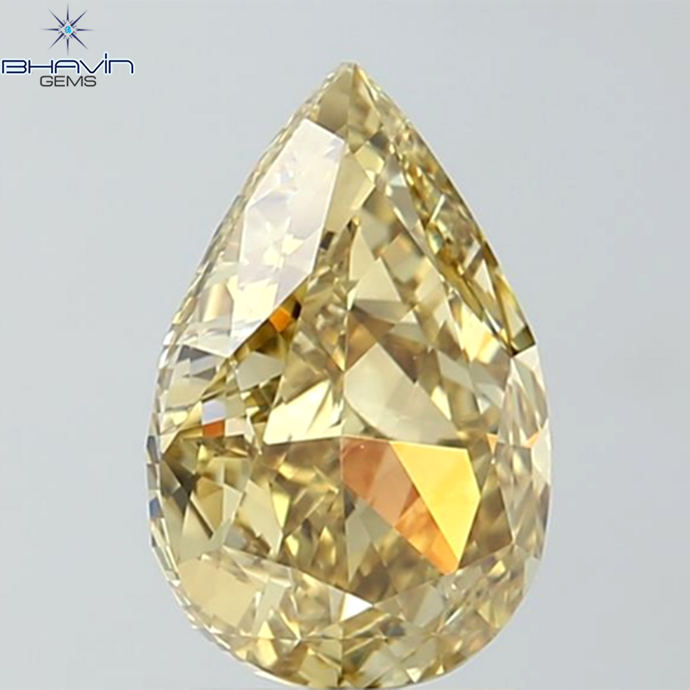 GIA認定 1.27 CT クッションダイヤモンド イエローカラー 天然ダイヤモンド VS1 クラリティ (5.97 MM)