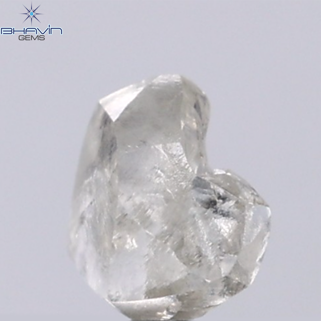 0.92 CT Natural Rough Diamond Grey Color Clarity VS (5.95 MM)