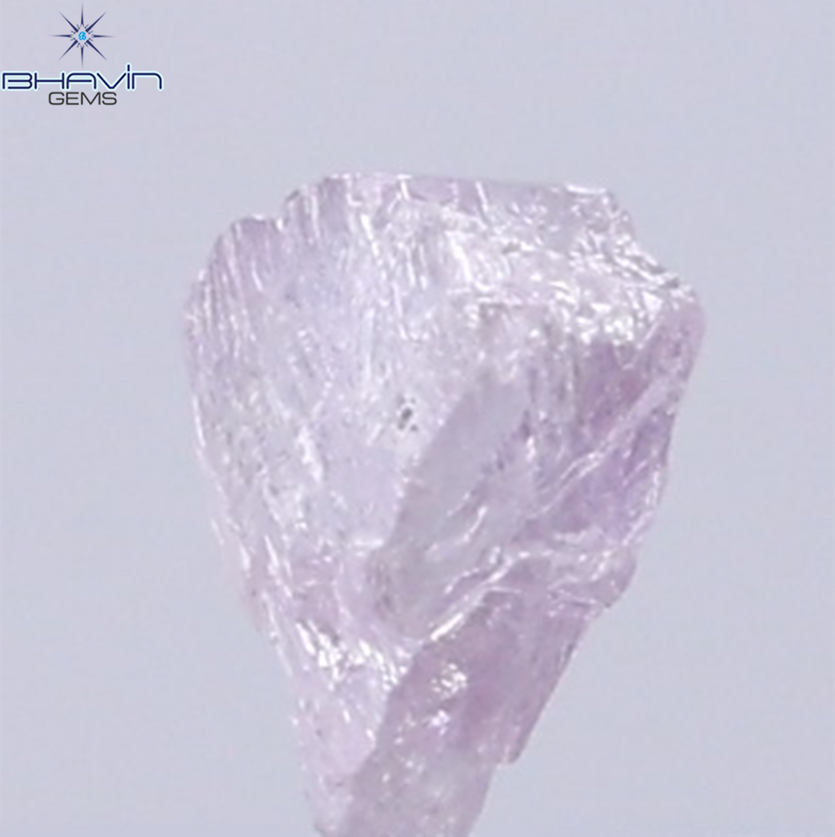 0.22 CT Natural Rough Diamond Pink Color Clarity VS (4.56 MM)