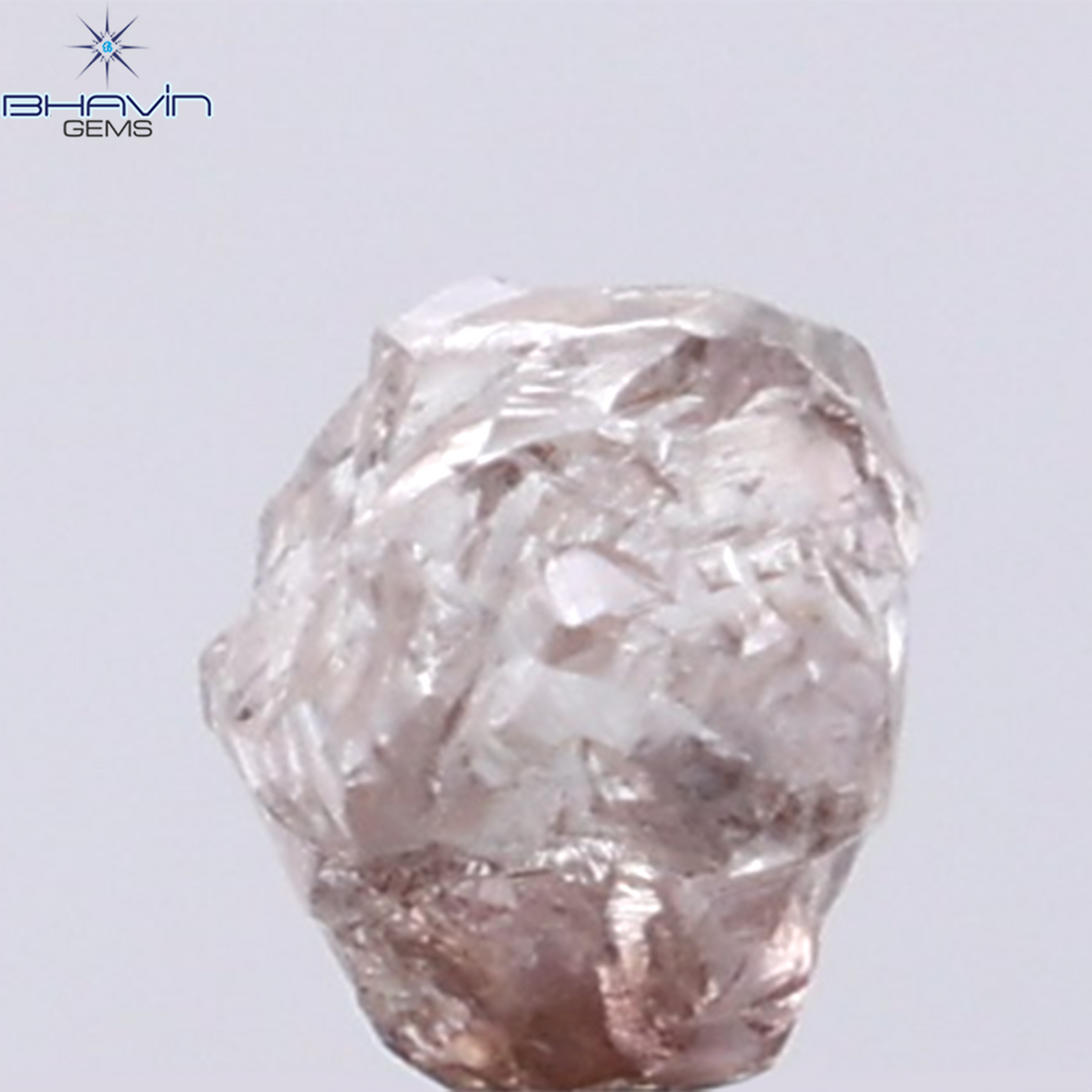 1.28 CT Natural Rough Diamond Brown-Pink Color Clarity SI (5.93 MM)
