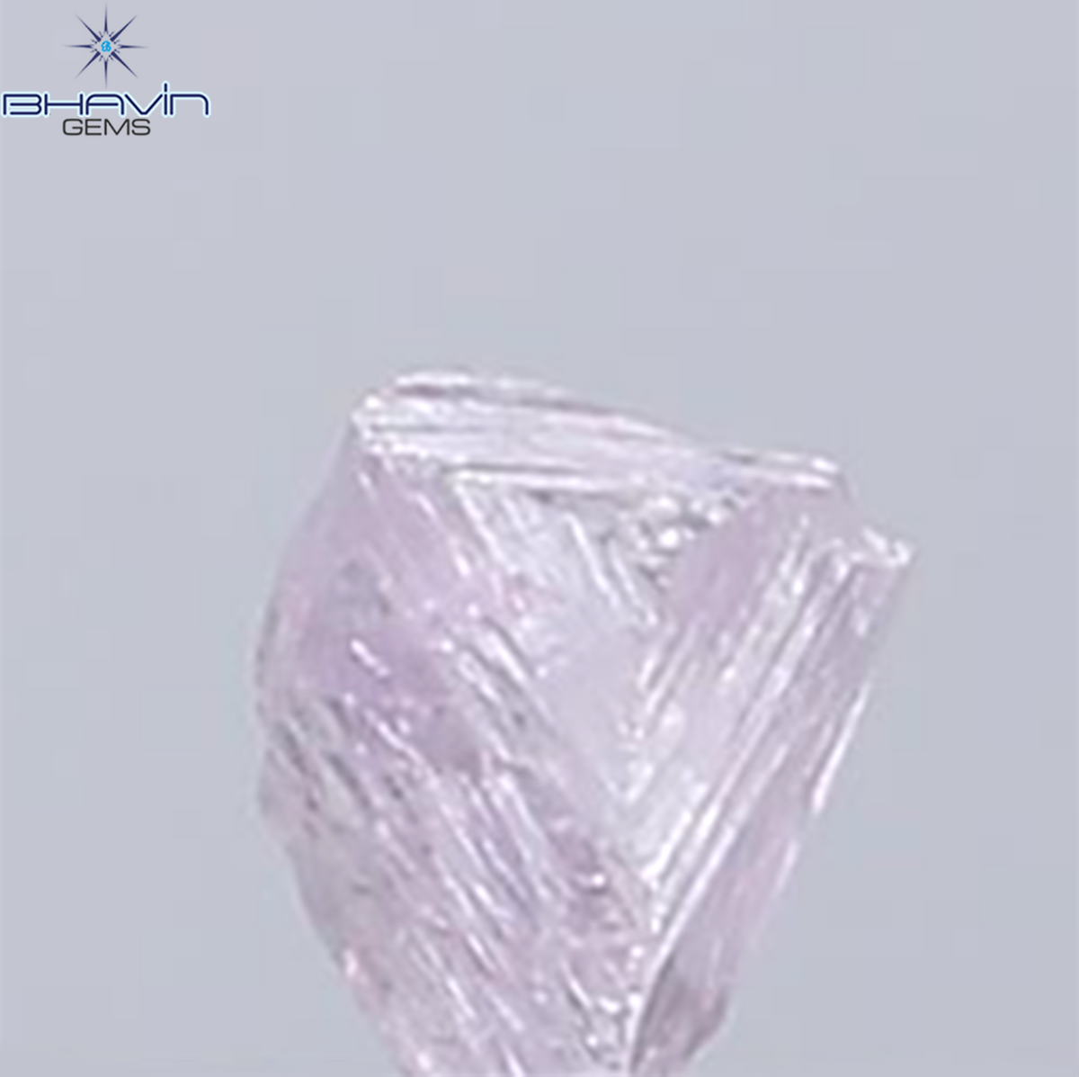 0.17 CT Natural Rough Diamond Pink Color Clarity VS (3.71 MM)