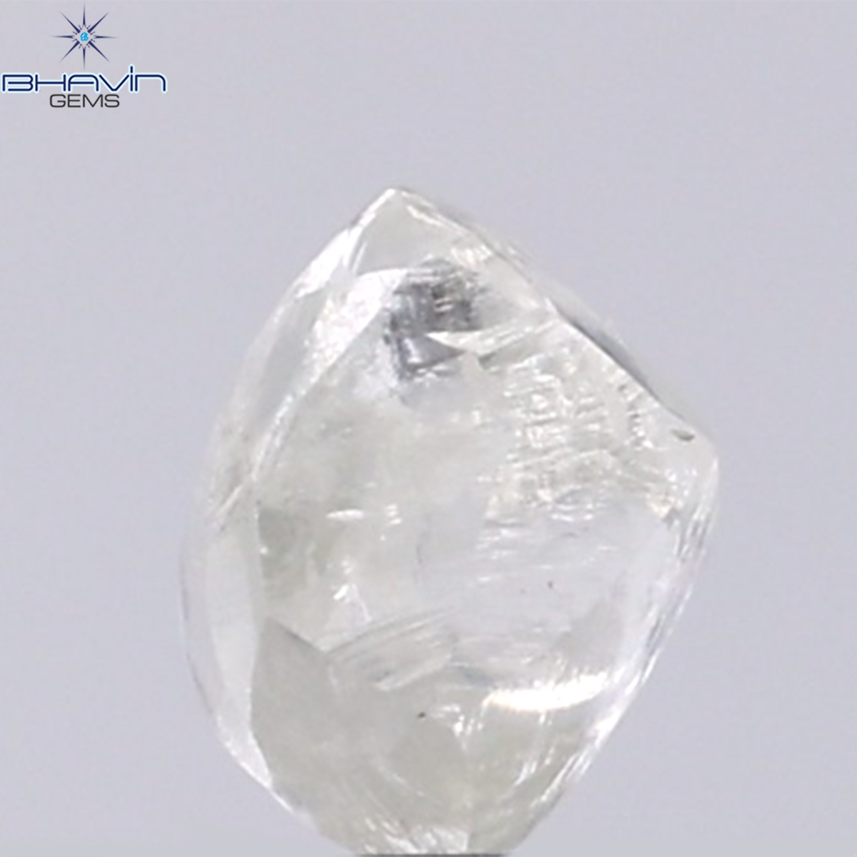 0.97 CT Natural Rough Diamond White Color Clarity VS (5.98 MM)