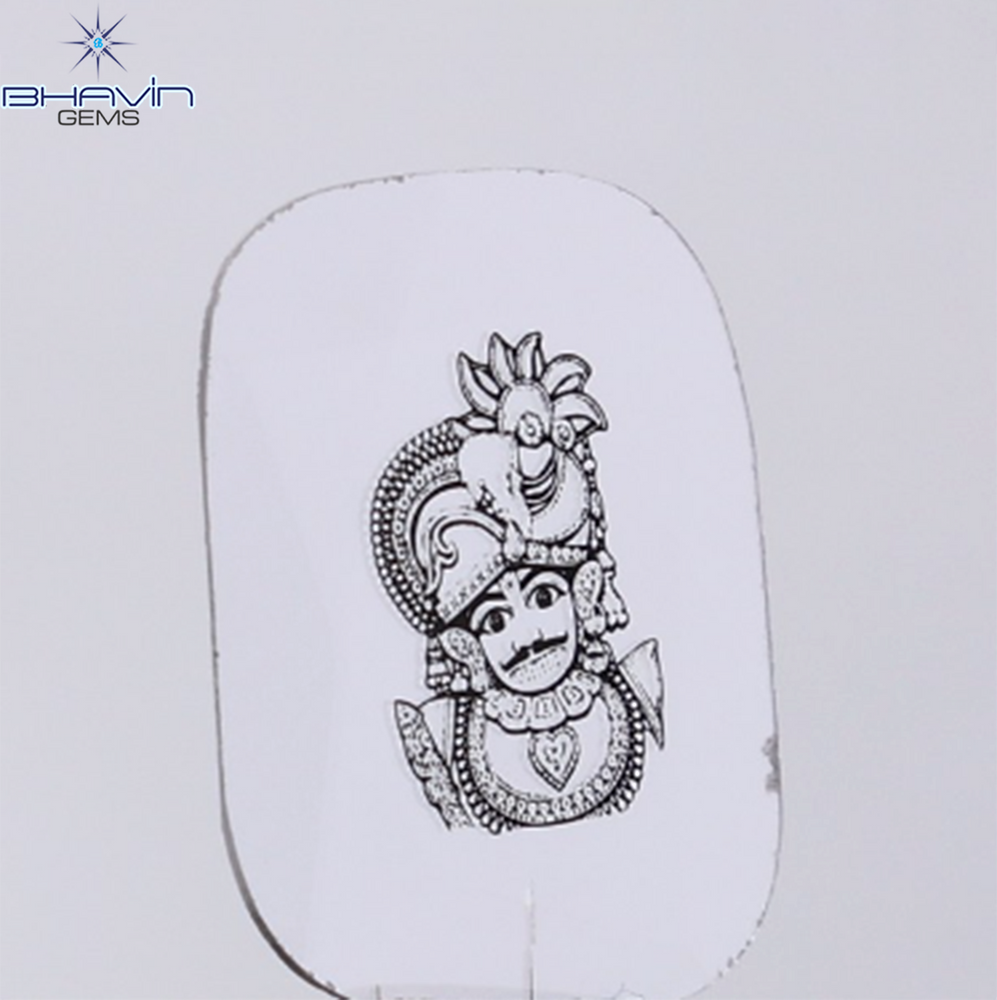 1.33 CT Lab Grown Slice (God) Diamond White Color Clarity VS (16.35 MM)