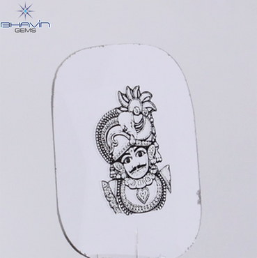 1.33 CT Lab Grown Slice (God) Diamond White Color Clarity VS (16.35 MM)