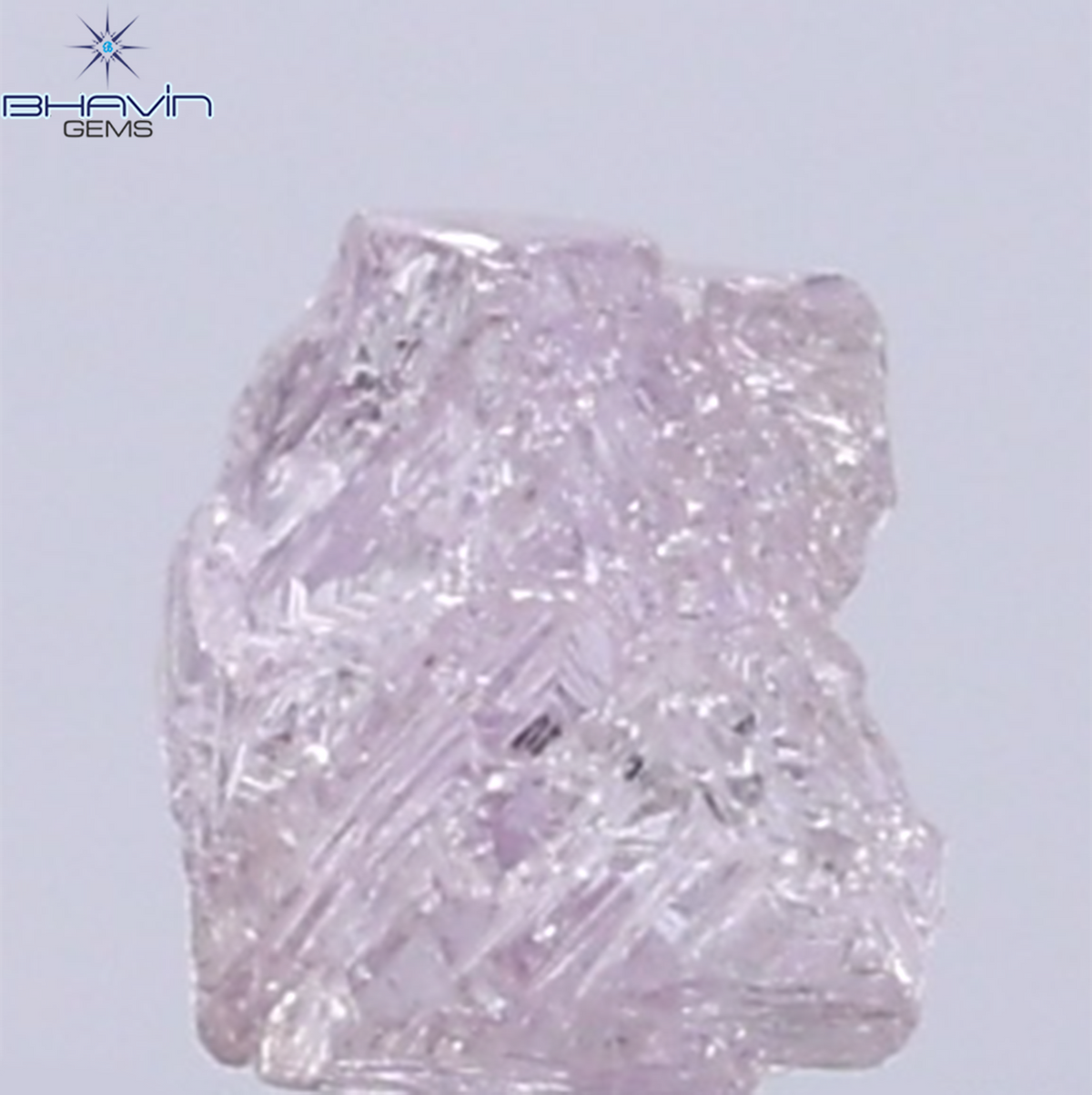 0.31 CT Natural Rough Diamond Pink Color Clarity SI (3.95 MM)