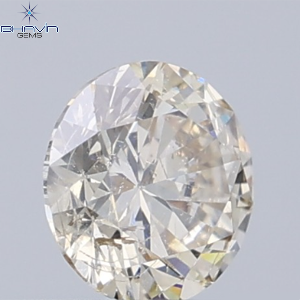 0.18 CT ラウンド ローズ カット シェイプ 天然ダイヤモンド ピンク色 I2 クラリティ (3.86 MM)