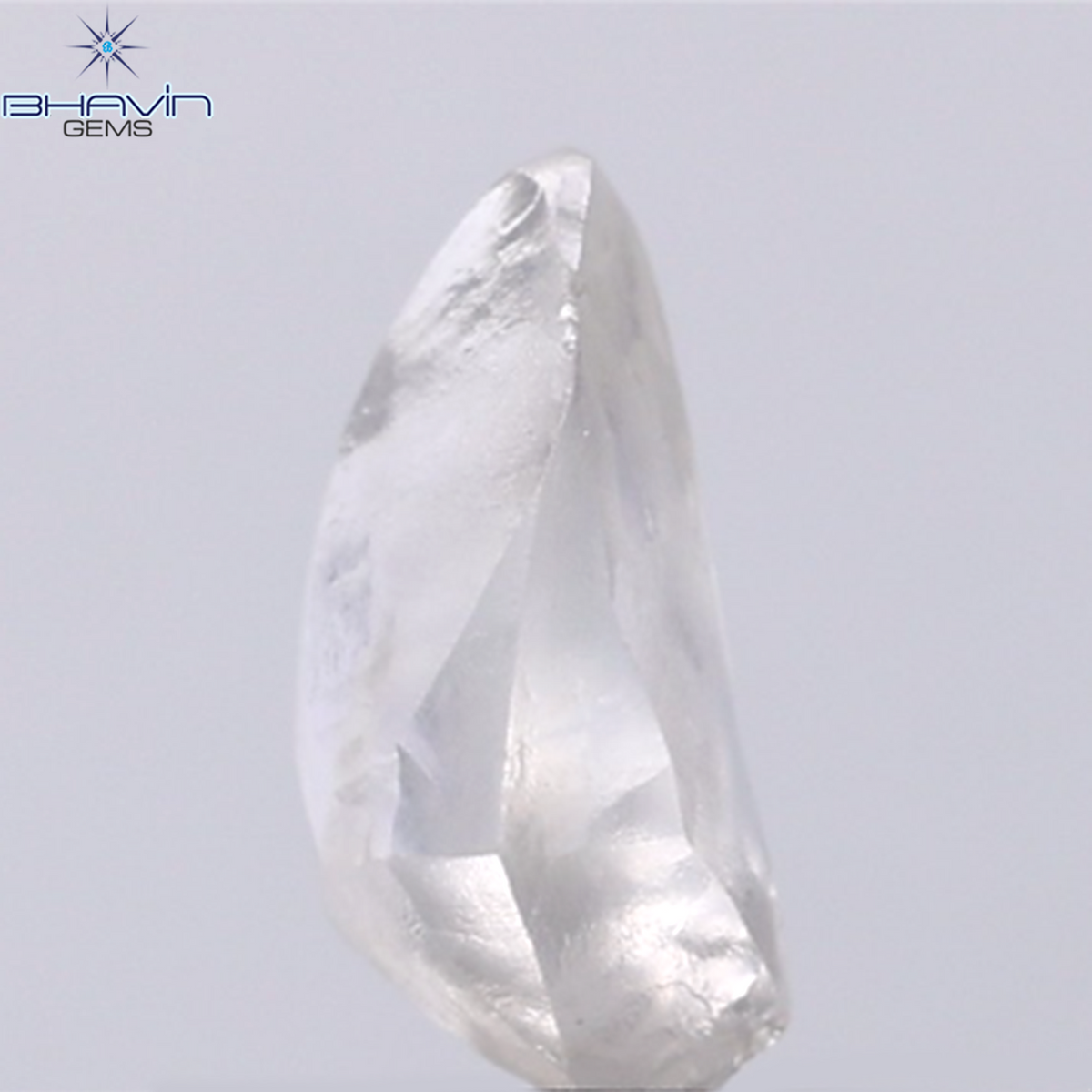 1.47 CT Natural Rough Diamond Grey Color Clarity VS (9.60 MM)