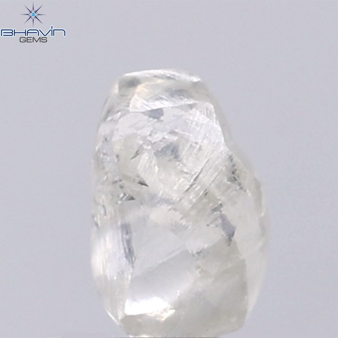 0.99 CT Natural Rough Diamond White Color Clarity VS (6.00 MM)