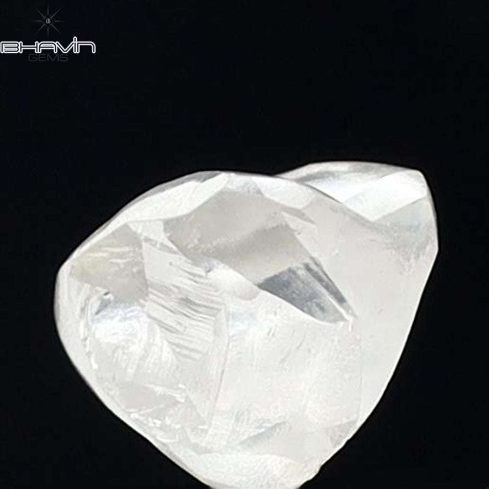 0.90 CT Rough Shape Natural Diamond White Color VS2 Clarity (6.67 MM)