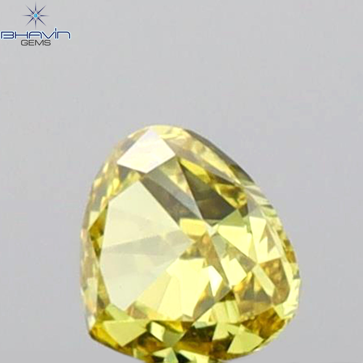 0.15 CT Heart Shape Natural Diamond Yellow Color VS1 Clarity (3.49 MM)