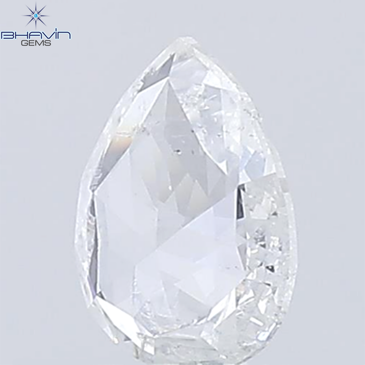 0.67 CT ペアシェイプ 天然ダイヤモンド ホワイトカラー SI2 クラリティ (7.60 MM)