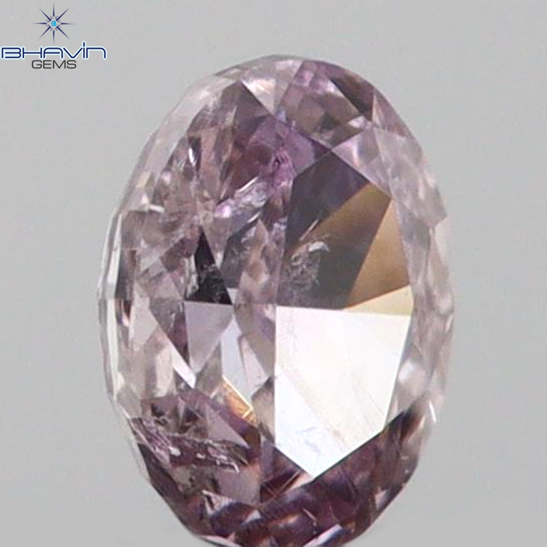 0.07 CT Natural Oval Diamond Pink Color Clarity SI1 (2.84 MM)