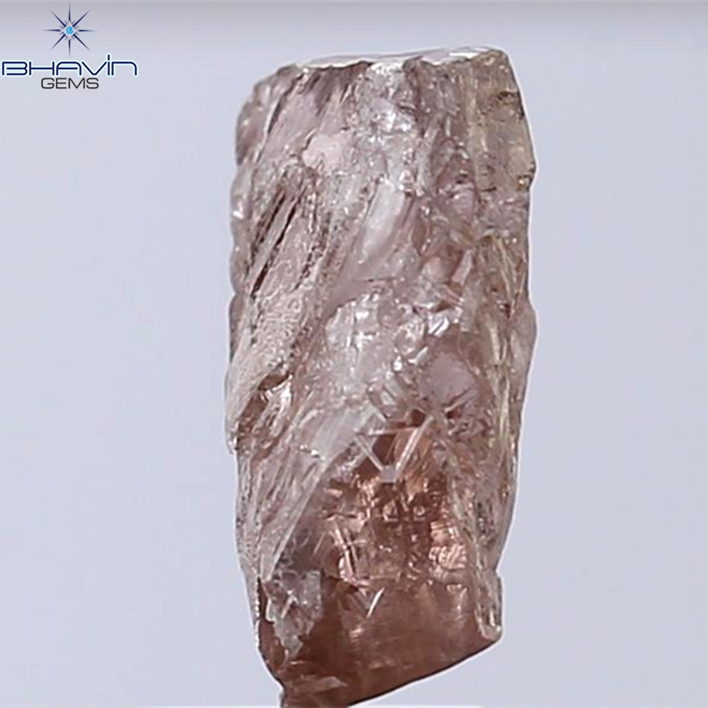 2.78 CT Rough Shape Natural Diamond Pink Brown Color SI Clarity (10.70 MM)