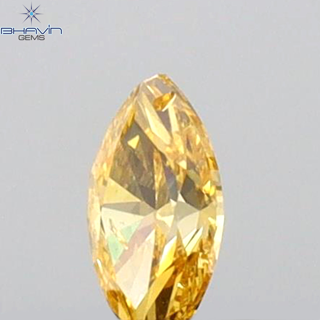 0.10 CT マーキス シェイプ ナチュラル ルース ダイヤモンド ブラウン ピンク カラー VS2 クラリティ (5.00 MM)