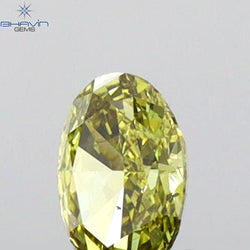 0.18 CT Oval Shape Natural Diamond Green Color SI1 Clarity (4.21 MM)