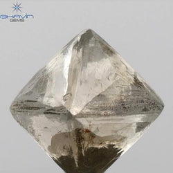 1.21 CT Rough Shape Natural Diamond Brown Color VS2 Clarity (4.80 MM)