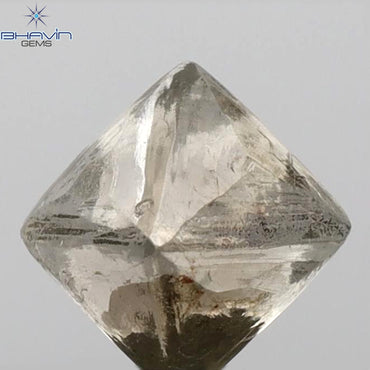 1.21 CT Rough Shape Natural Diamond Brown Color VS2 Clarity (4.80 MM)