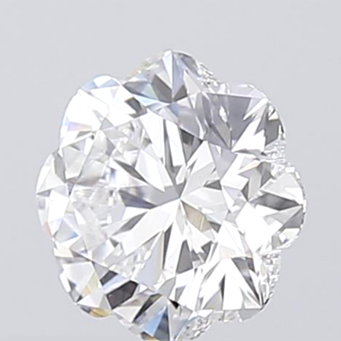 1.25 CT Flower Diamond White Color VS1 Clarity (6.60 MM)