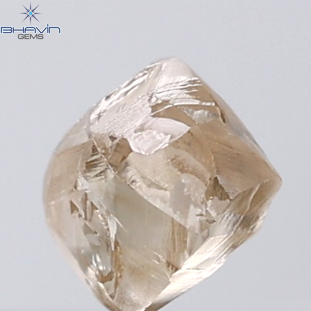 1.35 CT Rough Shape Natural Diamond Brown Color VS Clarity (5.99 MM)