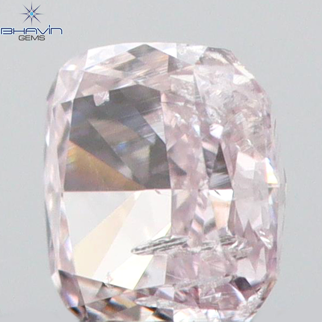 0.05 CT クッションシェイプ 天然ダイヤモンド ピンクカラー VS2 クラリティ (2.28 MM)