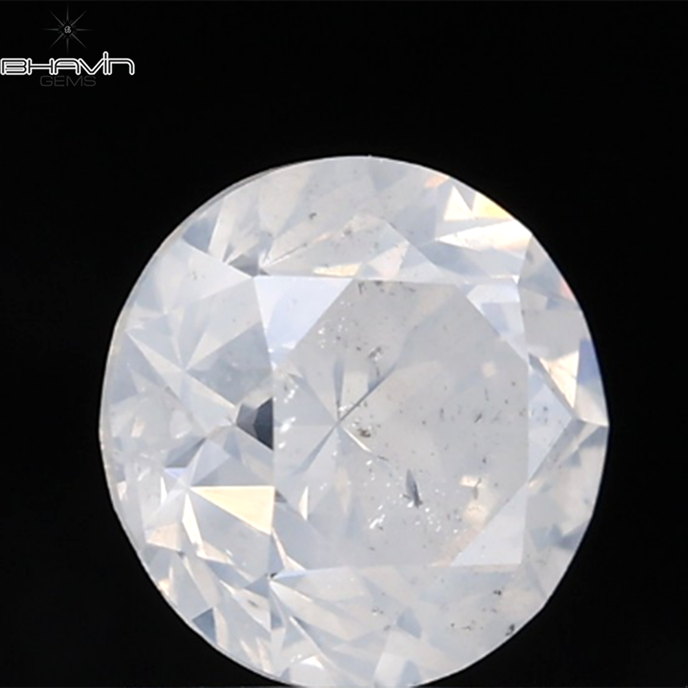 0.18 CT ラウンド ローズ カット シェイプ 天然ダイヤモンド ピンク色 I2 クラリティ (3.86 MM)