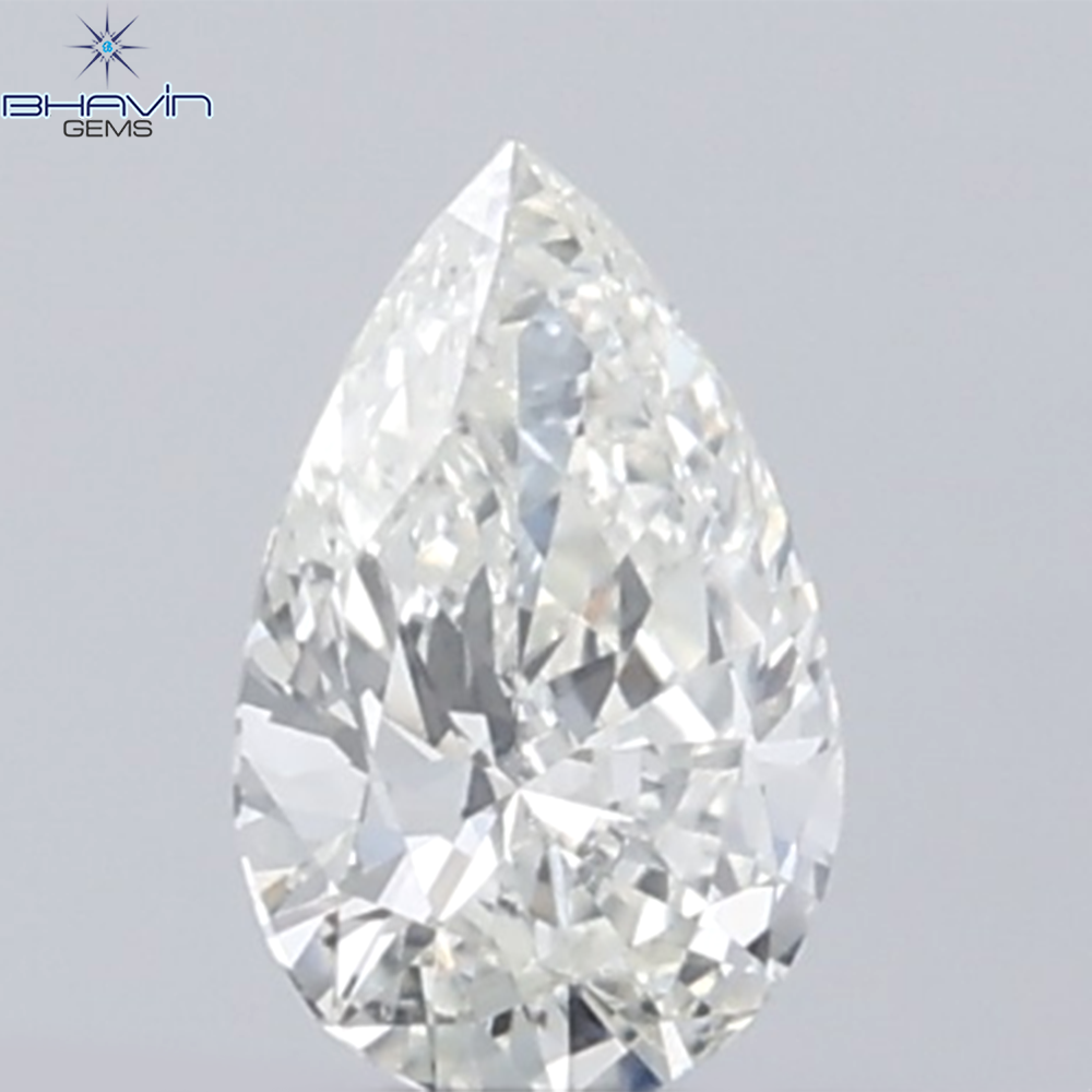 0.13 CT Pear Shape White Diamond VVS1 Clarity (4.18 MM)